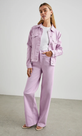 Lilac Mulholland Jacket & Getty Wide Leg