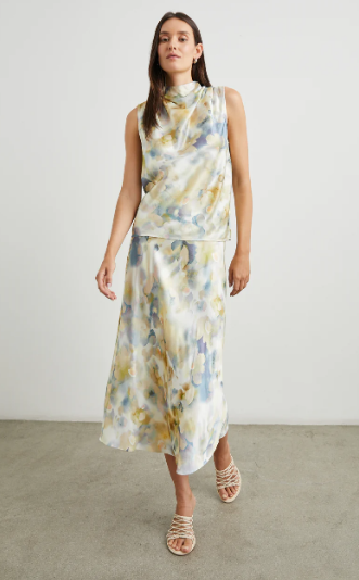 Diffused Blossom Kaleen Top & Anya Skirt